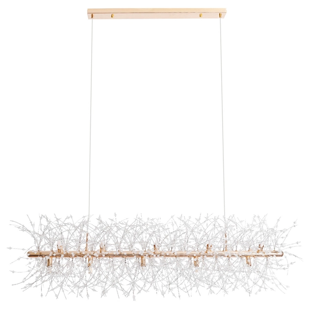 Pendente De Cristal Dourado