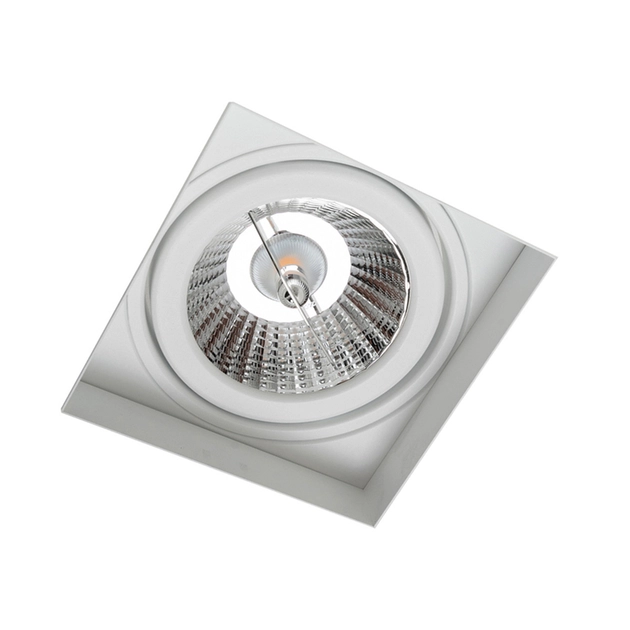 Plafon De Embutir Aluminio Branco 13,6x13,6cm No Frame Ii