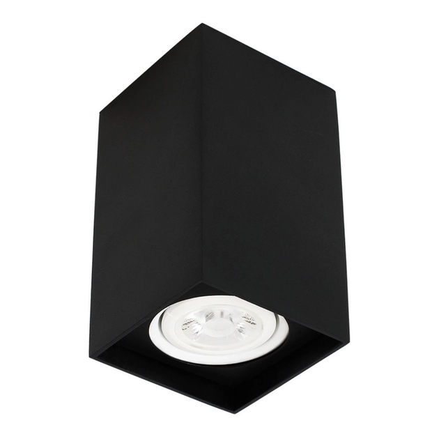 Plafon De Sobrepor Quadrado Cube