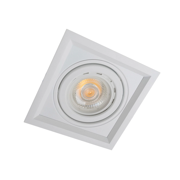 Plafon De Embutir Branco 17,9x17,9cm Recuado Ii