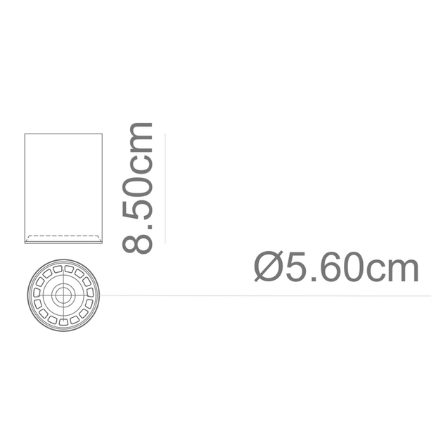 Modulo Plafon Aluminio Branco Para Perfil Lisse I