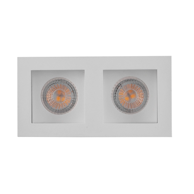 Plafon De Embutir Aluminio Branco 17x9cm Flat