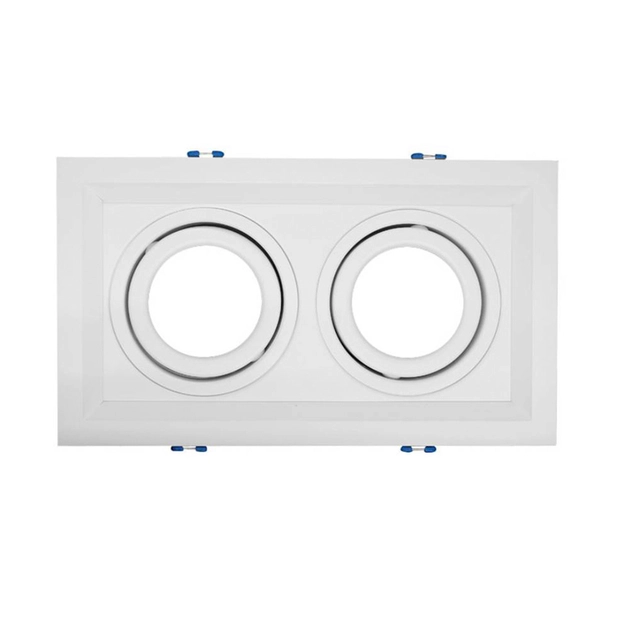 Plafon De Embutir Branco 24,1x13,8cm Recuado Ii