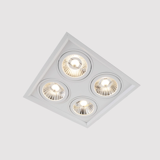 Plafon De Embutir Branco 32,4x32,4cm Recuado Ii