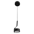 Pendente Led Vidro Alumínio Preto 15w 3000k Effect