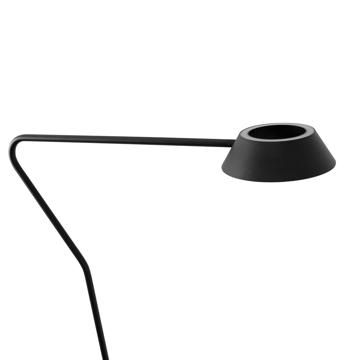 Luminaria De Piso Led Aluminio Preto 16w 3000k Modern - Yamamura