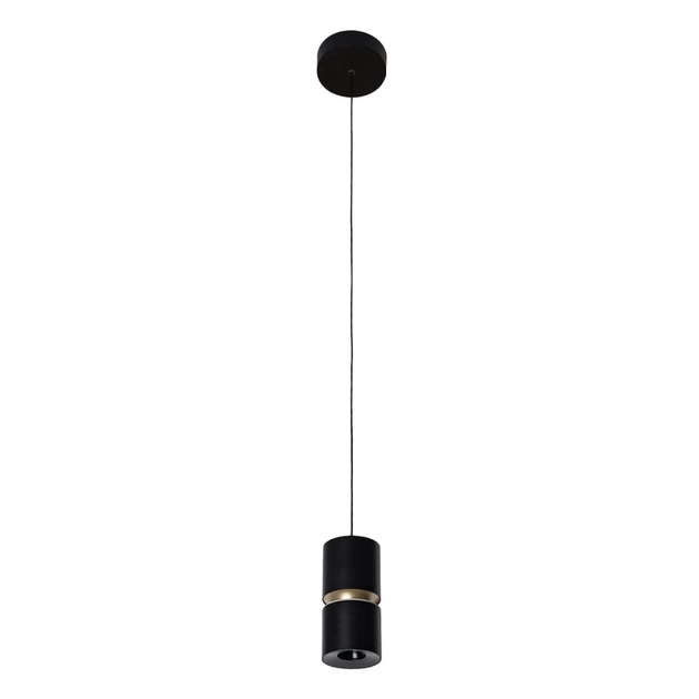 Pendente Led Aluminio Preto Dourado 10w 60 3000k Hub