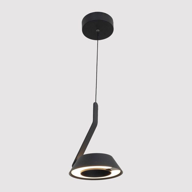 Pendente Led Aluminio Preto 16w 3000k Modern