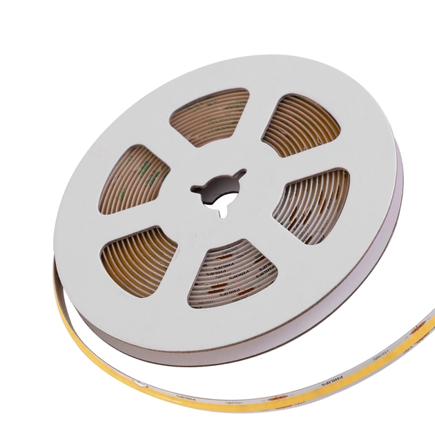 Fita De Led Cob 8,5w Por Metro 24v 3000k 5m Irc80