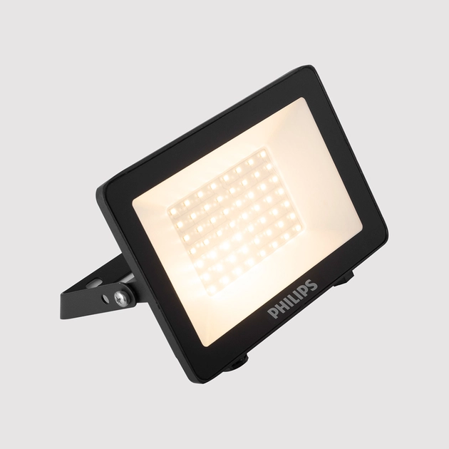Projetor Led Vidro Plastico Preto 30w 3000k Ip65 Essential