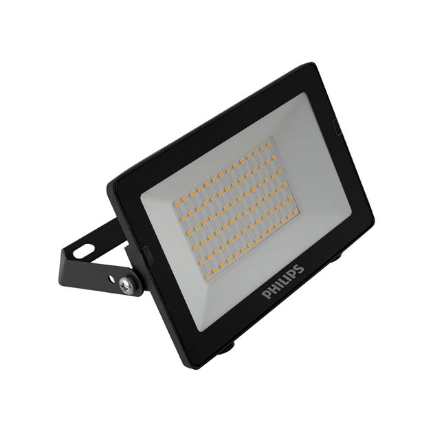 Projetor Led Vidro Plastico Preto 50w 3000k Ip65 Essential