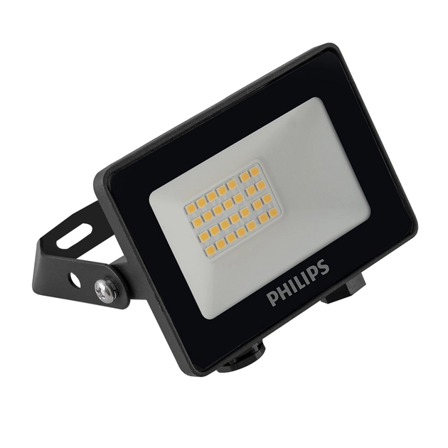 Projetor Led Vidro Plastico Preto 10w 3000k Ip65 Essential