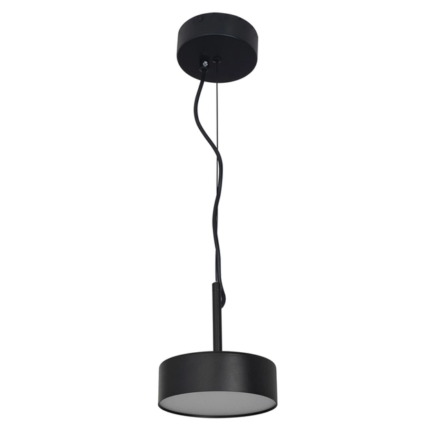Pendente Led Acrilico Metal Preto 10w 3000k Basic