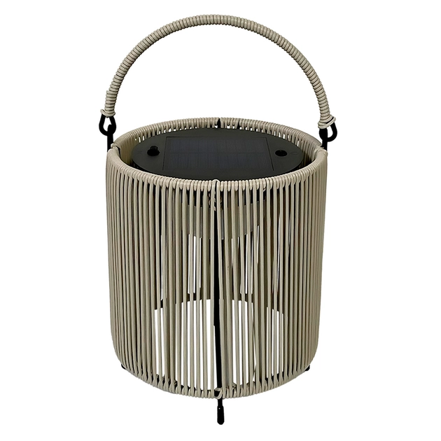 Luminaria De Piso Rattan Cinza 2,5w 3000k Cinza Draht