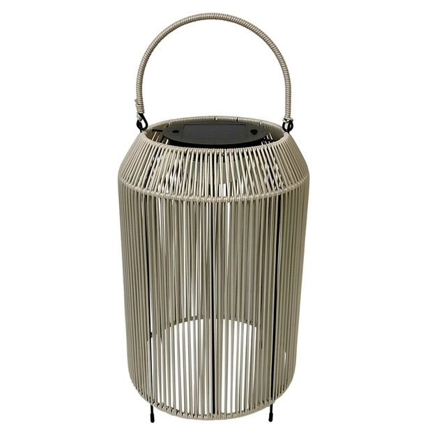 Luminaria De Piso Led Rattan Cinza 2,5w Ip65 3000k Draht
