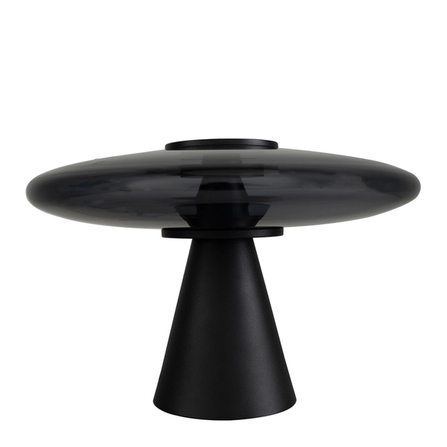 Luminaria De Mesa Led Dimerizavel Preta 15w 3000k Trend