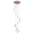 Pendente Led Alumínio Champagne 72w 3000k Capsula