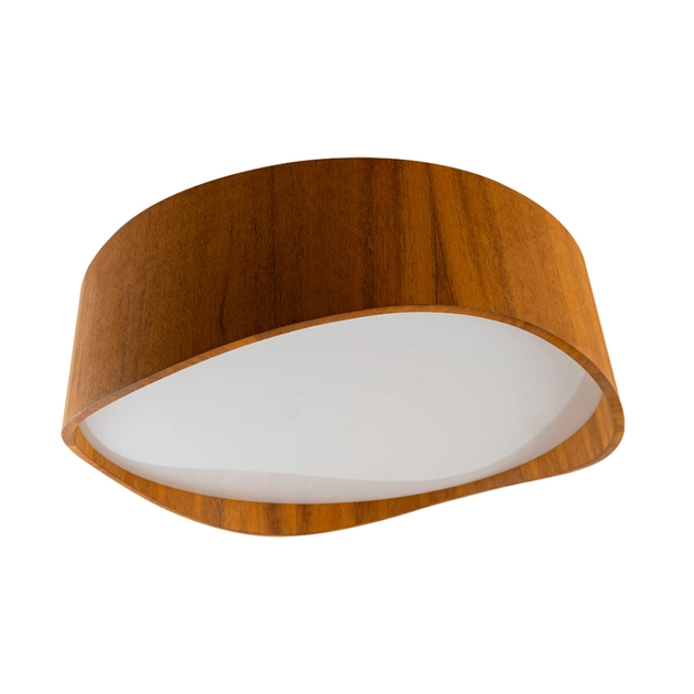 Plafon Led De Sobrepor Madeira Imbuia 30w 3000k Horizon