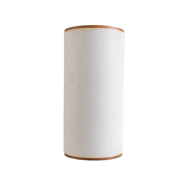 Arandela Retangular Tecido Boucle Natural Apollo