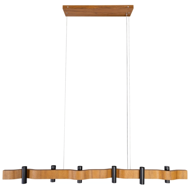 Pendente Linear Madeira Imbuia Flow