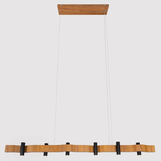 Pendente Linear Madeira Imbuia Flow