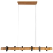 Pendente Linear Madeira Imbuia Flow