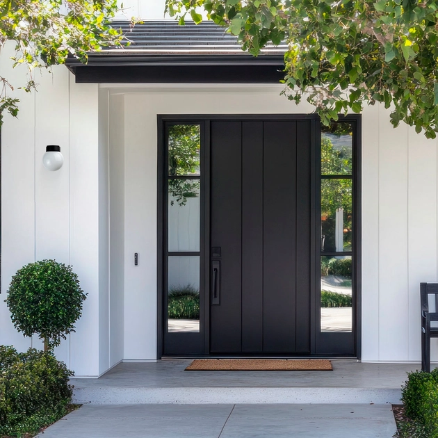 Arandela Aluminio Preto Ip54 Mond