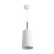 Pendente Aluminio 13,6cm Bilboque - BRANCO