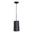 Pendente Aluminio 13,6cm Bilboque - PRETO