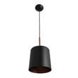 Pendente Aluminio 35x20cm Bilboque - PRETO