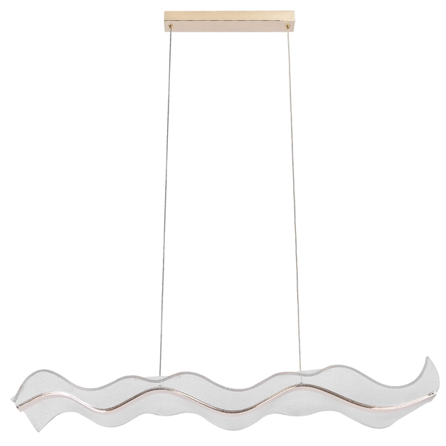 Pendente Led Aluminio Dourado 24w 1880lm 3000k Wave - Yamamura