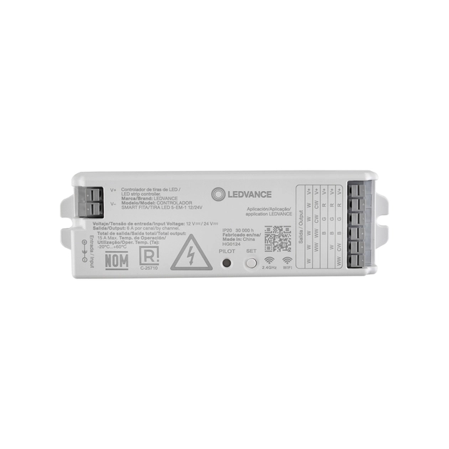 Controlador Fita Led 5 Em 1 1224v Ip20 Wi-Fi Smart+