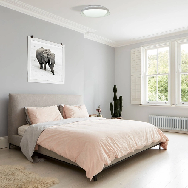 Plafon Led De Sobrepor Metal Branco 30w 6000k Glacial
