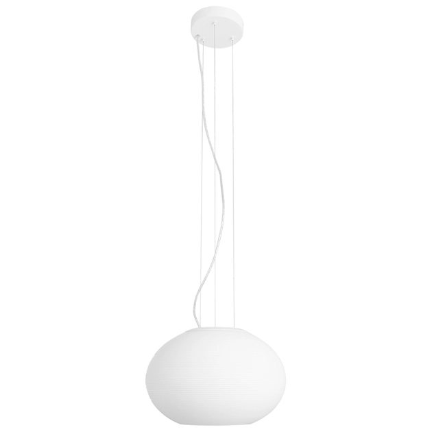 Pendente Led Dimerizavel Vidro Branco 39,5w 127v Flourish