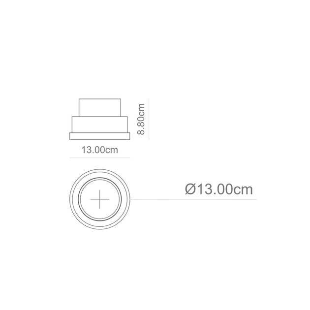 Plafon De Embutir Microborda 13x8,8cm Imo