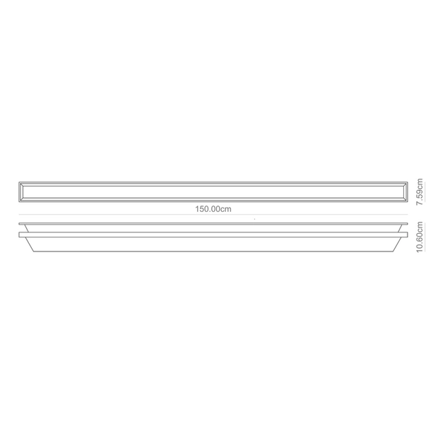 Plafon Led De Embutir No Frame 37,8w 3000k Imo
