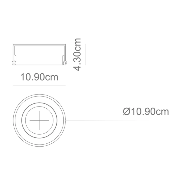 Plafon De Embutir Microborda 4,3x10,9cm Imo
