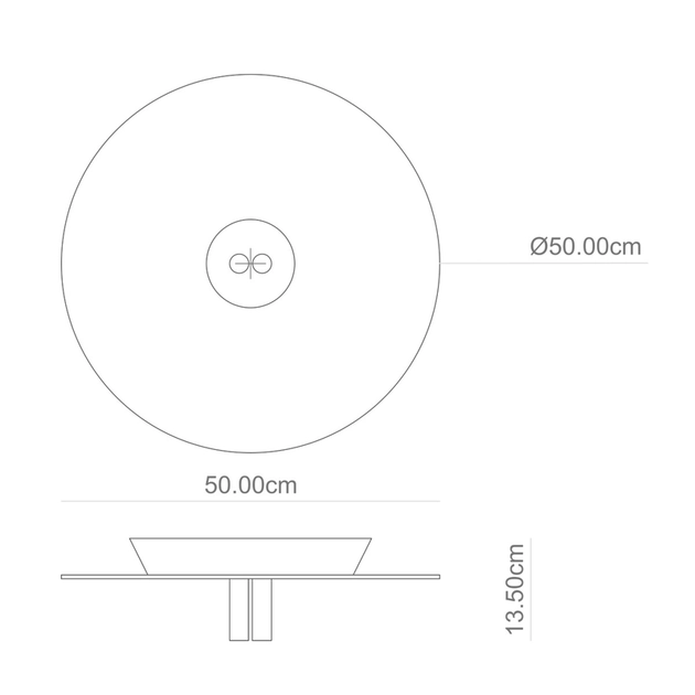 Plafon Led De Sobrepor Aluminio 25,36w 2700k Galileo