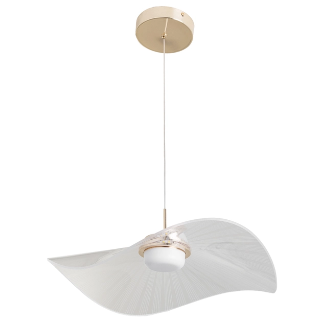 Pendente Led Aluminio Dourado 10w 3000k Sapporo