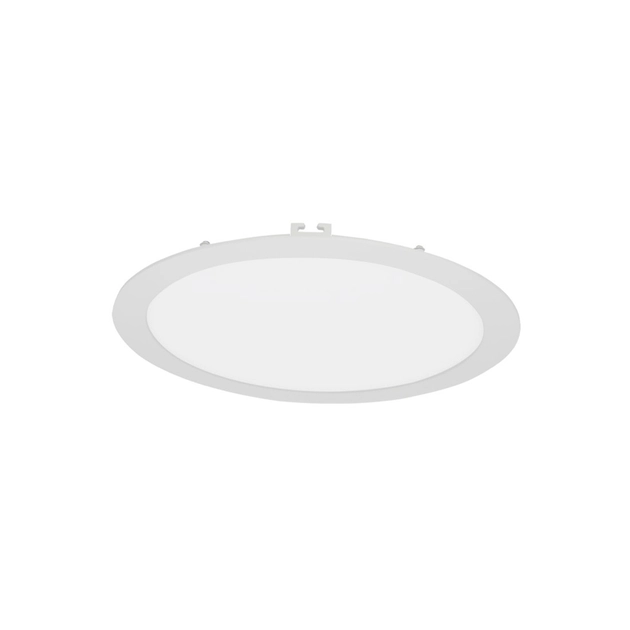 Plafon Led De Embutir Redondo Branco 18w 6000k Moldura