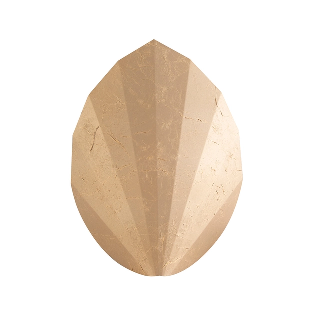 Arandela Aluminio Dourado Fosco 35x28cm Palm