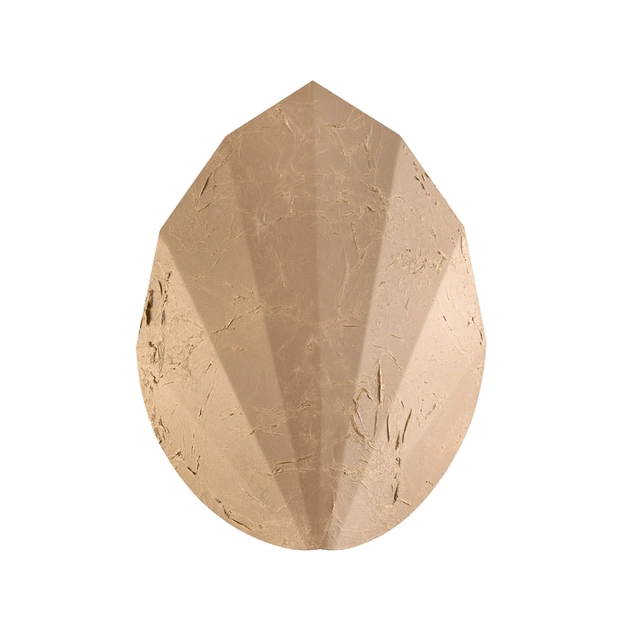 Arandela Aluminio Dourado Fosco 25x20cm Palm