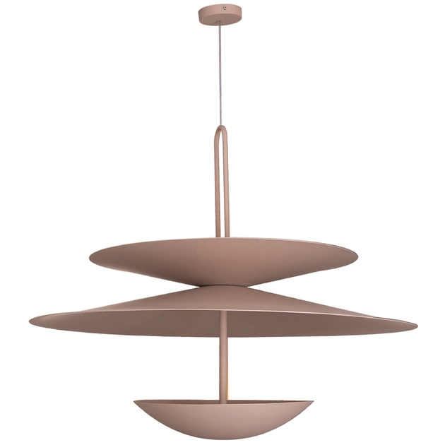 Pendente Aluminio Macadamia 80x70cm Eclisse Duo