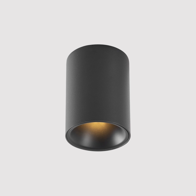 Spot Led De Sobrepor Preto 7w 330lm 2700k Downlight Can