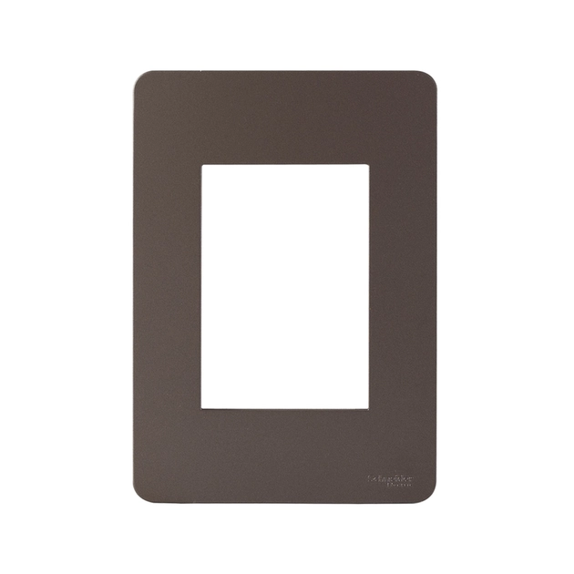 Placa 4x2 3 Postos Termoplastico Planet Brown Orion