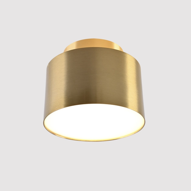 Plafon Led De Sobrepor Dourado 14w 820lm 3000k Pini