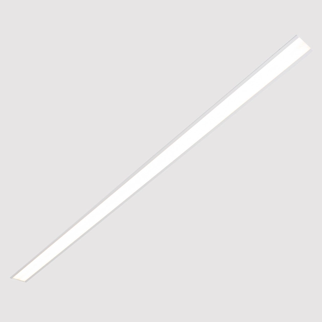 Perfil Led De Embutir Branco 96w 24v 2,5m Fit40 Slim