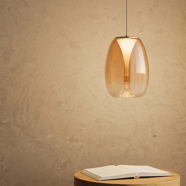 Pendente Led Vidro Metal 8w 2700k Zug