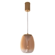 Pendente Led Vidro Metal 8w 2700k Zug - DOURADO