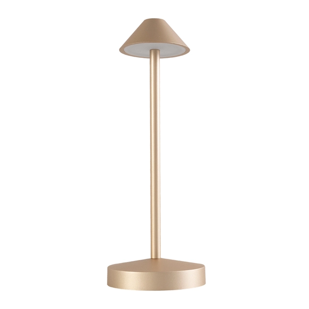 Luminaria De Mesa Led Dourado 1w Dimerizavel 3000k Mini Mira